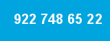 922 748 65 22 922 748 65 22